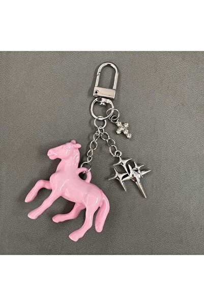 Choice1 02 Cute Acrylic Cartoon Animal Stereoscopic Small Horse Keychain for ...