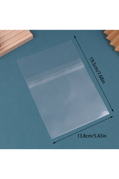 Choice 1 Hot Sale 50Pcs Transparent Resealable CD Bags Plastic Outer Sleeves ...