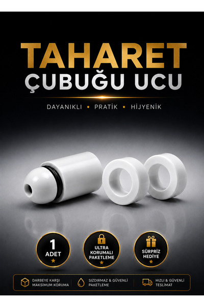 By mag Taharet Çubuğu Plastik Ucu Beyaz 1 Adet