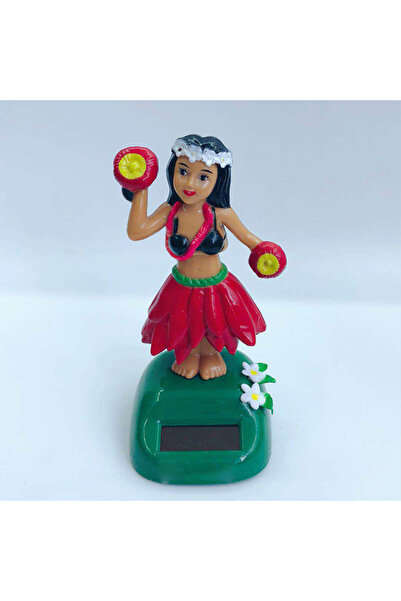 Choice TypeB-Red Car Ornament Solar Ornament Bobblehead Doll Hawaiian Girl Sh...