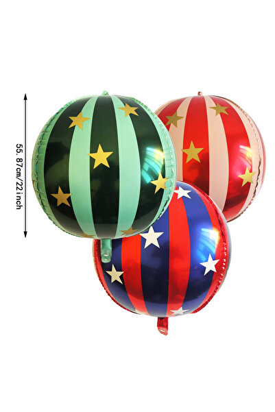 Choice Other 3PCS Mixed 3PCS 22inch Striped Star Aluminum Film Balloon, 2025 ...