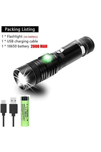 Choice U518 1PC with Battey High Power Led Flashlights Zoomable Camping Torch...