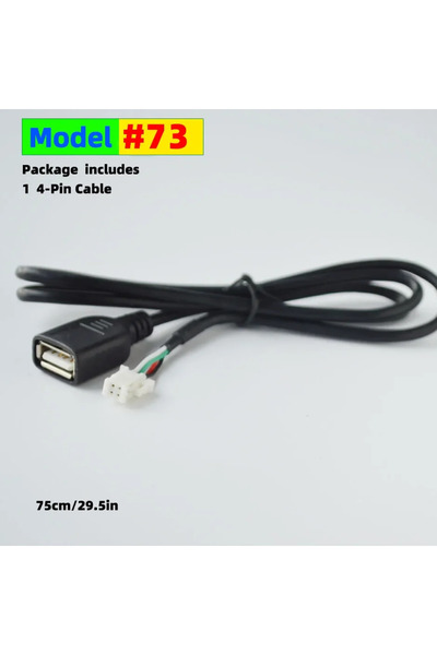 Choice1 4-PIN USB Cable QXNY Multimedia Player Wire Harness Plug Connector 6 ...