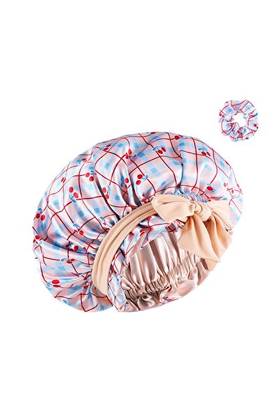 Choice1 cherry Silk Bonnet for Sleeping Women, Printing Satin Hair Shower Cap...