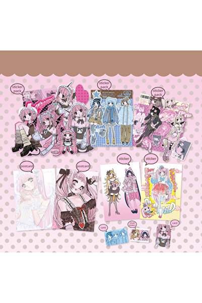 Choice4 ALL 10Pcs 1/10 Pcs Domi Sticker Pack - New Edition Korean Girl Pop DI...