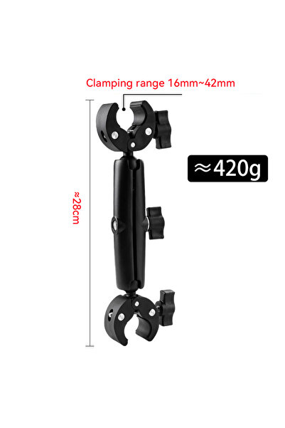 Choice3 D Camera Double Clip Crab Clamp For GoPro Motorcycle Bicycle Handleba...