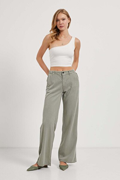 Arma Life Elastic Waist Tensel Palazzo Trousers