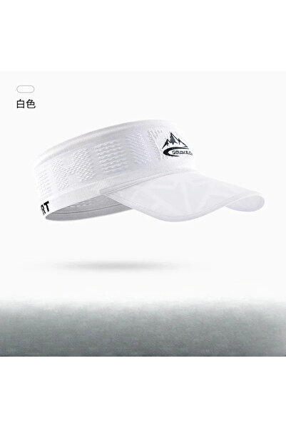 Choice WHITE B Cool Elastic Sports Visor Elastic Non-slip Headband Outdoor Ru...