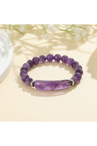 Choice 18.5cm Amethyst 1pc Healing Handmade Stone Bracelet Turquoise Natural ...
