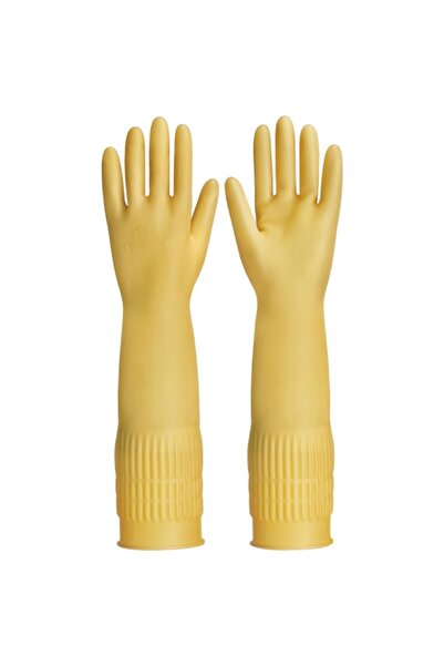 Choice5 M 45cm Yellow 45CM Extra-Long Cleaning Gloves Non-Slip Reuseable Kitc...