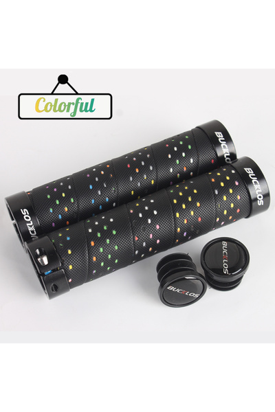 BUCKLOS Coloful 1Pair Bicycle Handlebar Grips Soft 22.2mm MTB Handle Lock Gri...