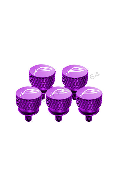 Choice Purple M3.5 Computer Case Screw ROG Logo Hand Tighten Step Thumb Knurl...