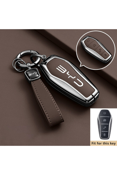 Choice1 حافظة مفتاح سيارة جديدة لـ BYD Song Style 4-Brown-1PC، متوافقة مع BYD...