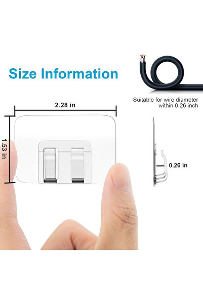 Choice 10 Pack Clear 100 PCS Hooks for Outdoor String Lights Clips,Heavy Duty...
