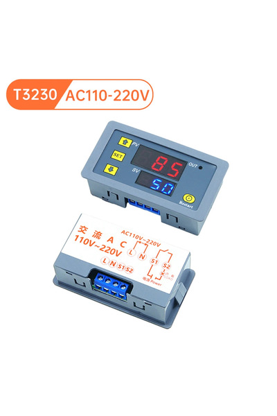 Choice1 1Pcs AC 110-220V DC12V/24V AC110-220V Cycle Timing Delay Relay Module...