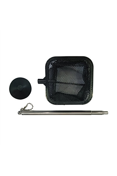 Choice Black square B AquariumFish Fishing Net Stainless Steel Retractable Sm...