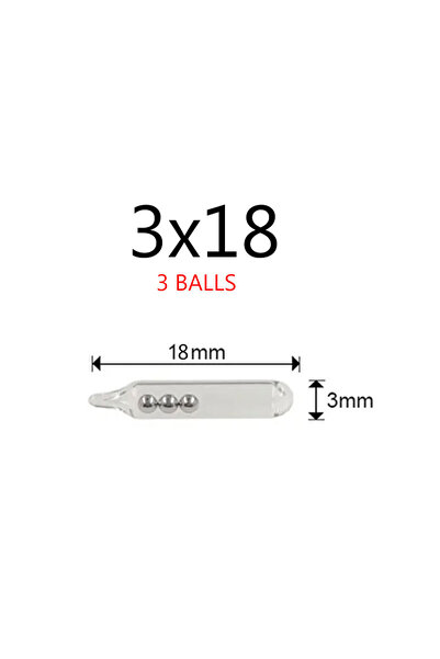 Choice 20pieces 3 18 3ball MrLurion 20pieces 3mm 4mm 5mm Tube glass shake bal...