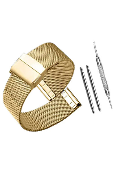 Choice3 22mm GOLD Milanese Watch Band 12mm 14mm 16mm 18mm 20mm 22mm 24mm Univ...