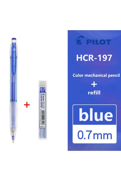 Choice Blue 1Set PILOT COLOR ENO Mechanical Pencil HCR-197 Erasing 0.7mm Stud...