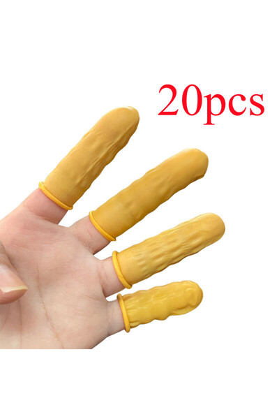 Choice Yellow -20pcs 50/100Pcs Disposable Fingertips Protector Gloves Natural...