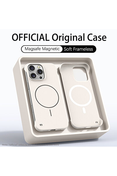 Choice94 iPhone 14 Pro Ivory Ultra Thin PC Matte Frameless Case For Magsafe i...