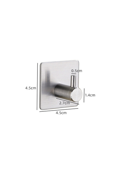 Choice Silvery 1 Hook Stainless Steel 3M Self Adhesive Hooks Sticky Wall Door...