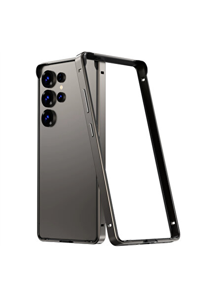 Choice Galaxy S25 Titanium Grey Aluminium Alloy Frame Metal Bumper Case for S...