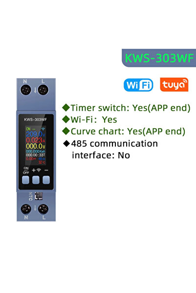 Choice1 KWS-303WF مع واي فاي تيار متردد 100-290 فولت/40 أمبير، شاشة تيار مترد...