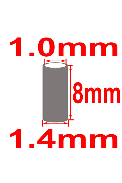 Choice 1.4x8mm 100pcs Simpleyi 100pcs/Lot Round Copper Fishing Line Aluminum ...