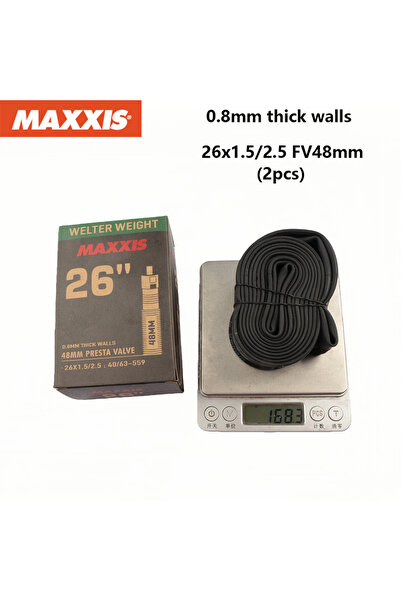 Choice 26x1.5-2.5 FV48 x2 2PCS MAXXIS WELTER WEIGHT Bicycle Inner Tube 26/27....