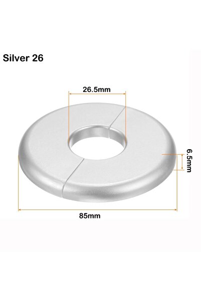 Choice15 Silver 26 Useful ABS Shower Faucet Cover Black Round Faucet Decorati...