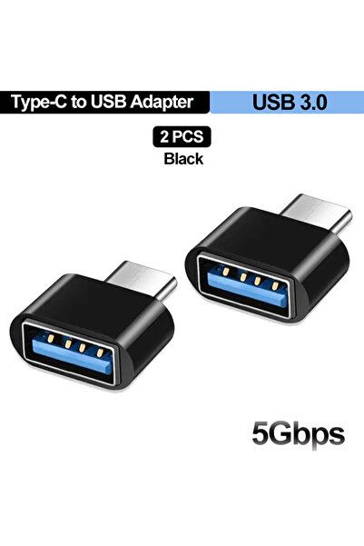 Choice محول هاتف محمول أسود من النوع C إلى محول USB 3.0 USB-C 3.1 ذكر OTG A أ...