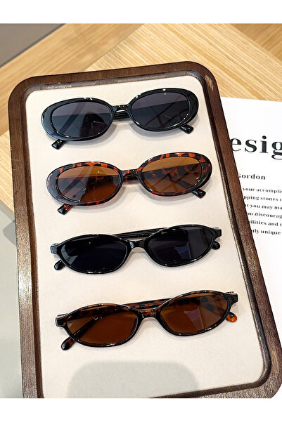 Choice 4PCS-C1-M 1PC/4Pcs Fashionable Mixed Glasses Set, Oval Glasses, Chic B...