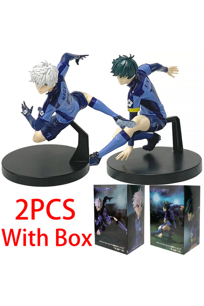 Choice10 Bandai 2pcs-with box 13CM Anime Blue Lock Nagi Seishiro Rin Itoshi C...