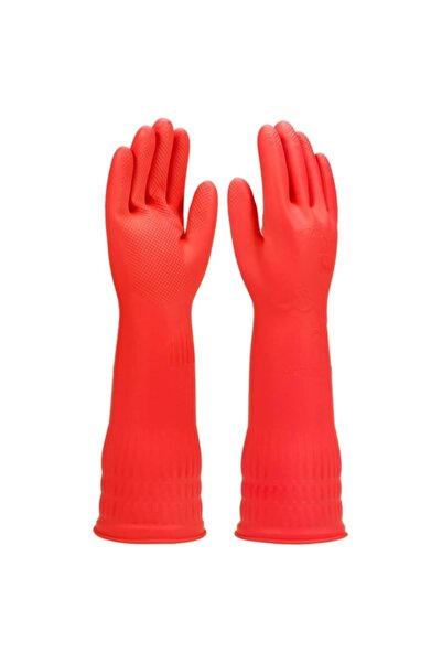 Choice1 S 45cm Red 45CM Extra-Long Cleaning Gloves Non-Slip Reuseable Kitchen...