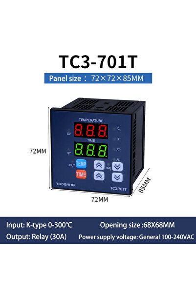 Choice1 TC3-701T-A TC3-401T Multifunctional Digital Display Temperature Contr...