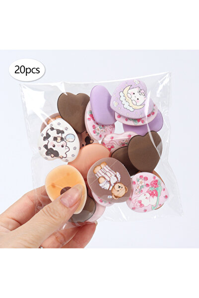 Choice3 20Pcs Randomly Printed Finger Powder Puffs 5-10-20-50-100Pcs, Expand ...
