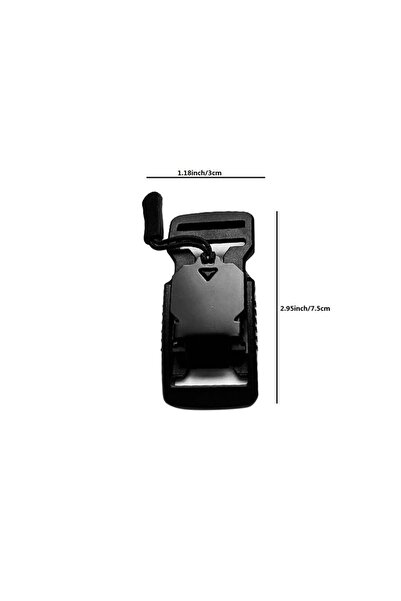 Choice4 Black 2.5cm 1/2Pcs 25/30/40mm Quick Release Buckle Magnetic Buckle Fu...