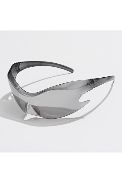 Choice1 silver mirror Women Men Unique Punk Style Sunglasses Luxury Brand Spo...