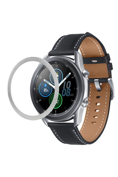 Choice Galaxy Watch 4 46mm Silver Rhombus Bumper Adhesive Case Watch 4 classi...
