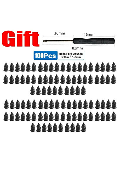 Choice8 100Pcs small 10/500pc Vacuum Tyre Repair Nail Tire Puncture Screws Mo...