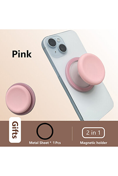 Choice Pink Grippopso Magnetic Cell Phone Holder Griptok Socket 360° With Sil...