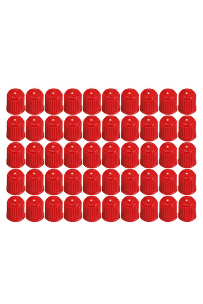 Choice6 10pcs Red Car Tire Valve Stem Caps Plastic Tyre Valve Dust Caps Unive...
