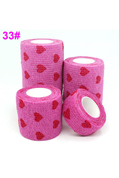 Choice 5cm X 4.8m Heart Pink Athletic Tape Wraps for Sports, Colorful Bandage...