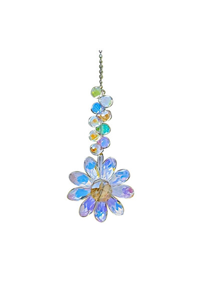 Choice5 A3 1/5pcs Crystal Sunflower Suncatchers Hanging Ornaments, Rainbow Ma...