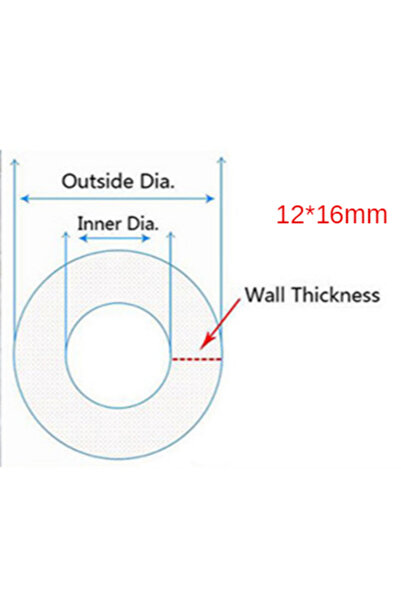 Choice20 3M 12x16 mm 1M-10Meters Transparent Food Grade Silicone Tube 2 4 6 8...