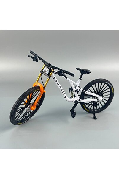 choice2 white 1:8 Scale Alloy Mountain Bike Model, Dual Shock Absorbers & Rem...