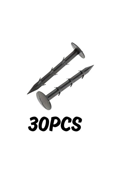 Choice Black-11cm 30Pcs Garden Ground Nails Plastic Landscape Pegs Heavy Duty...