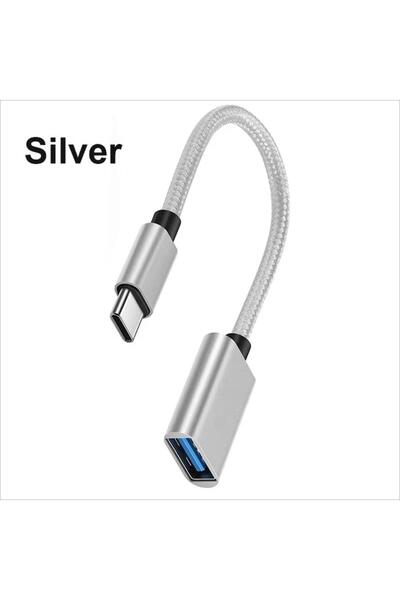 Choice 1pcs Silvery Type-C OTG Cable Adapter USB to Type C Adapter Connector ...