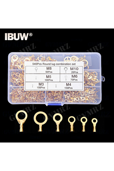 Choice 540PCS 150~540PCS M3/M4/M5/M6/M8/M10 Ring Lugs Eyes Copper Crimp Termi...